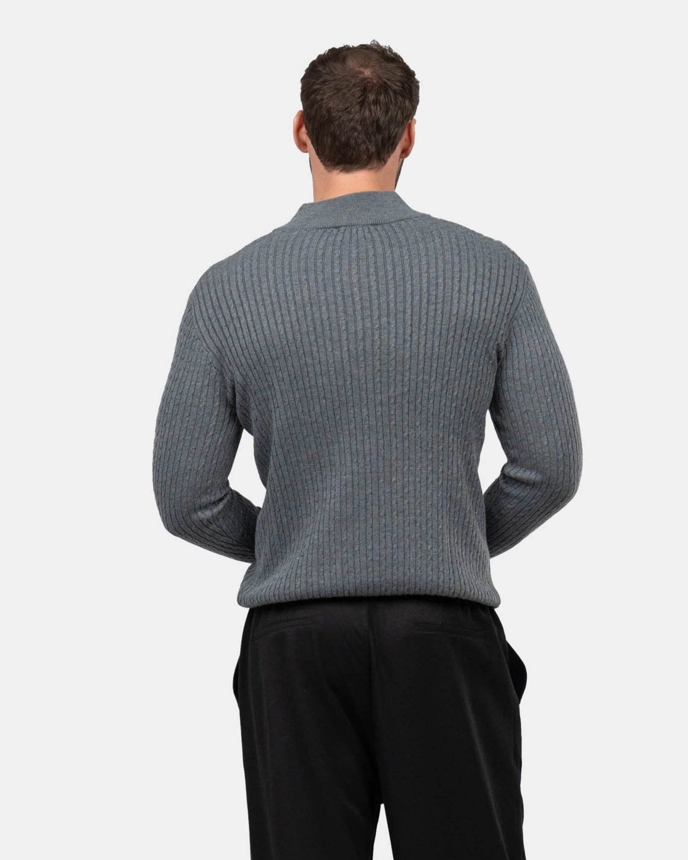 Half Zip Strik Grå | Skagen - clothing.dk